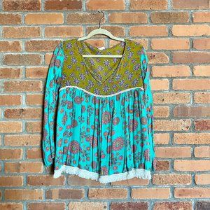 NATURAL LIFE Floral Blouse Women's Small/Medium